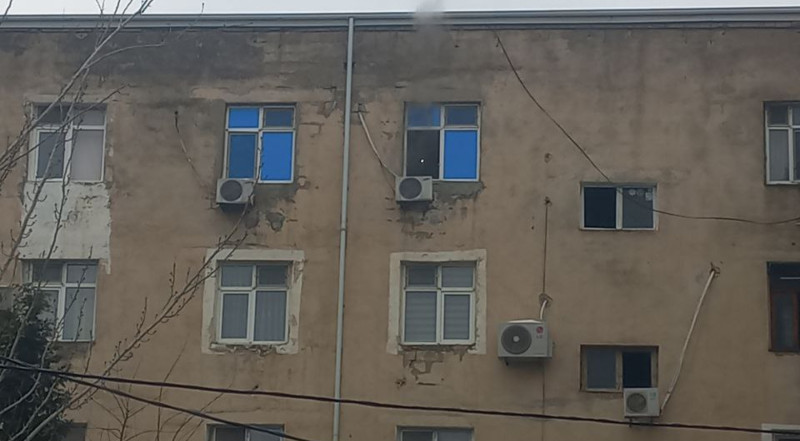 Sumqayıtda yaşayış binasında YANĞIN