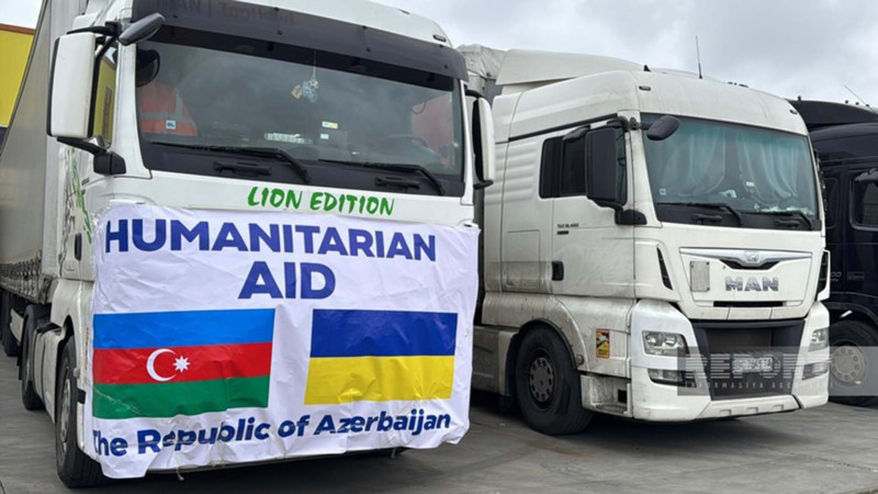 Sumqayıtdan Ukraynaya humanitar yardım yola salınıb