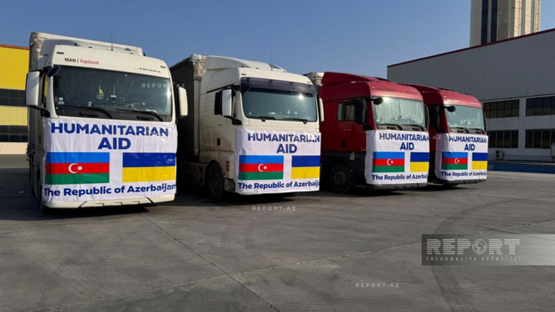Sumqayıtdan Ukraynaya növbəti humanitar yardım göndərilib