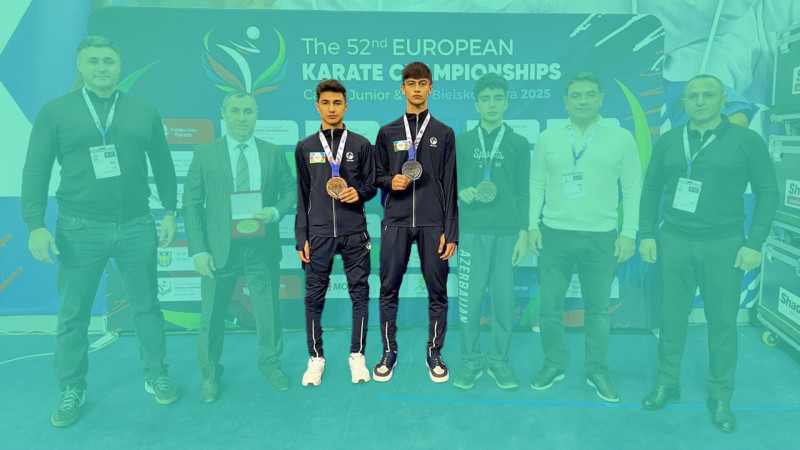 Sumqayıt karateçiləri qitə çempionatının fəxri kürsüsünə qalxıblar