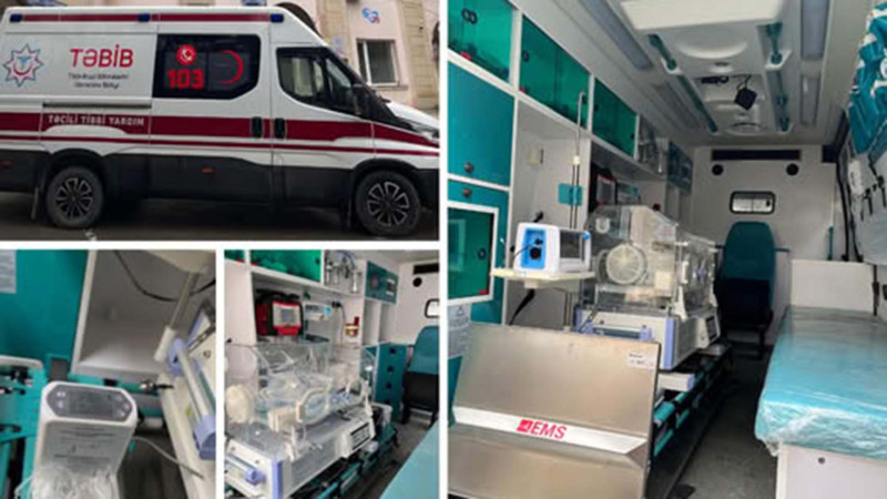 Sumqayıtda körpələr üçün reanimobil: Təhlükəsiz və sürətli təxliyə imkanı