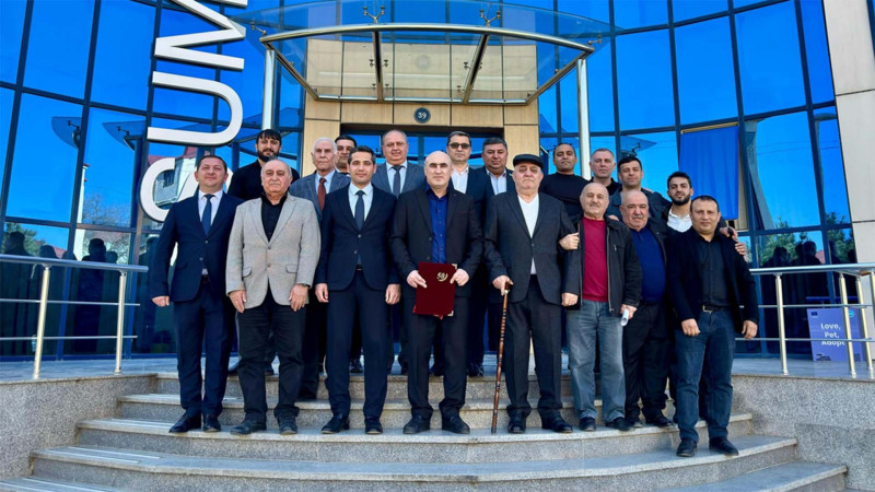 Sumqayıtda Əməkdar məşqçi Rövşən Hacıyevin yubileyi qeyd olundu