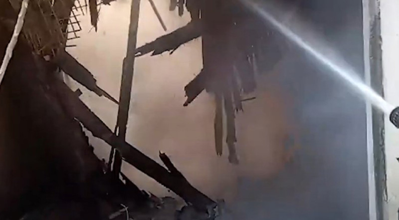 H.Z.Tağıyev qəsəbəsində ümumi qaraj yanıb