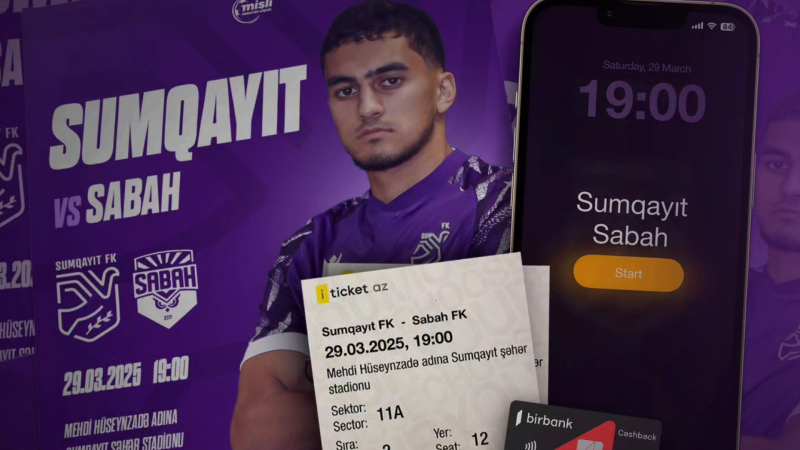 Sumqayıt – Sabah matçının biletləri SATIŞDA