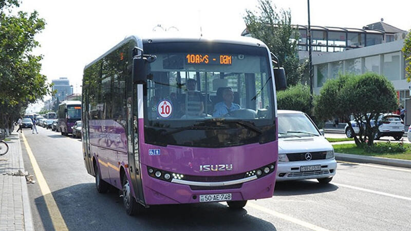 Sumqayıt sakinlərini yolda qoyan 10 nömrəli avtobus 