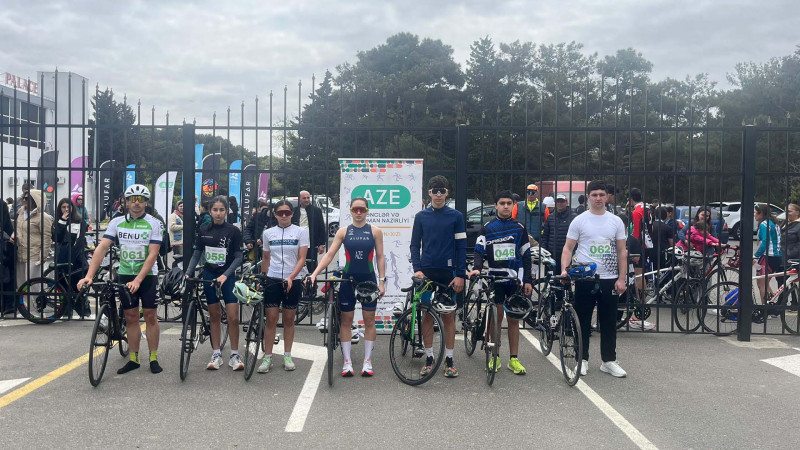 Sumqayıtda yeniyetmələr triatlonda güclərini sınadılar