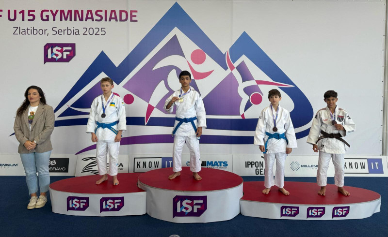 Sumqayıt idmançısı Serbiyada fəxri kürsüyə yüksəlib