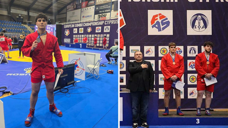 Sumqayıt samboçuları qitə birinciliyindən medallarla qayıdıblar