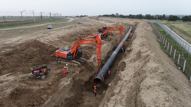 Magistral su kəməri yenilənir