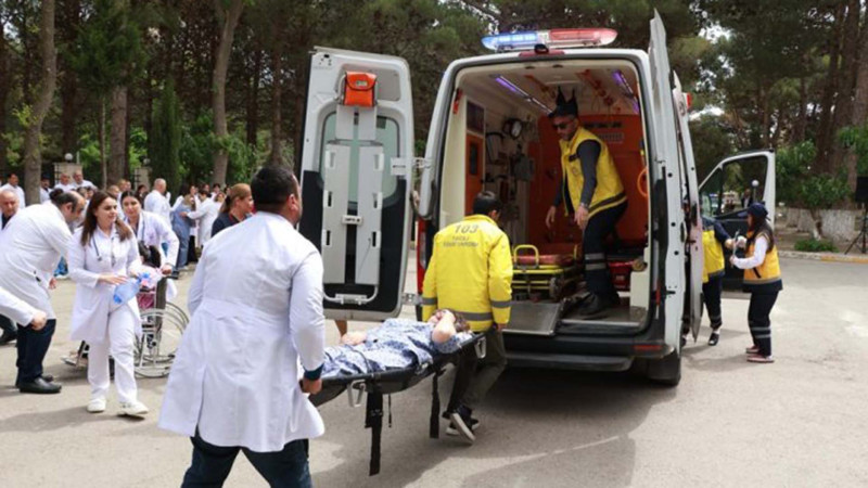 Sumqayıtda fövqəladə hallara hazırlıq təlimi keçirildi