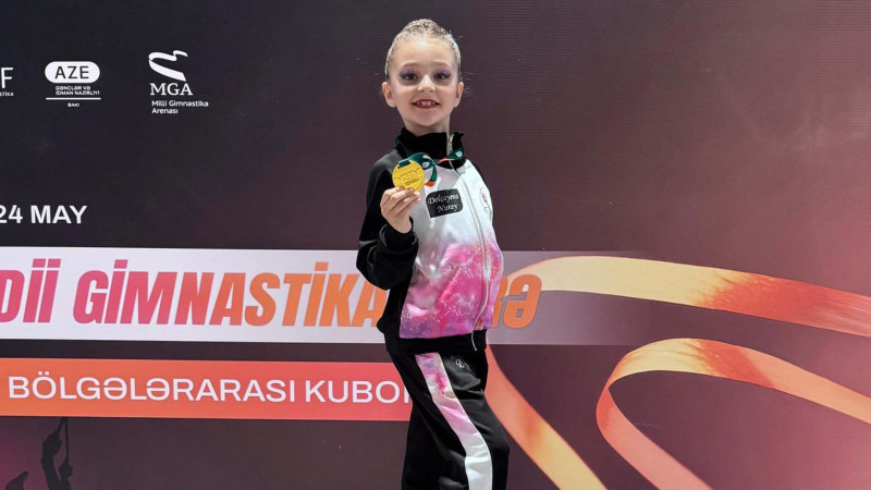 Kiçik yaşlı gimnast qızıl medal qazandı