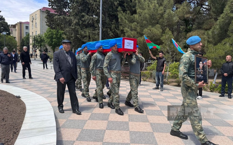 İtkin düşən şəhid Sumqayıtda torpağa tapşırıldı - YENİLƏNİB