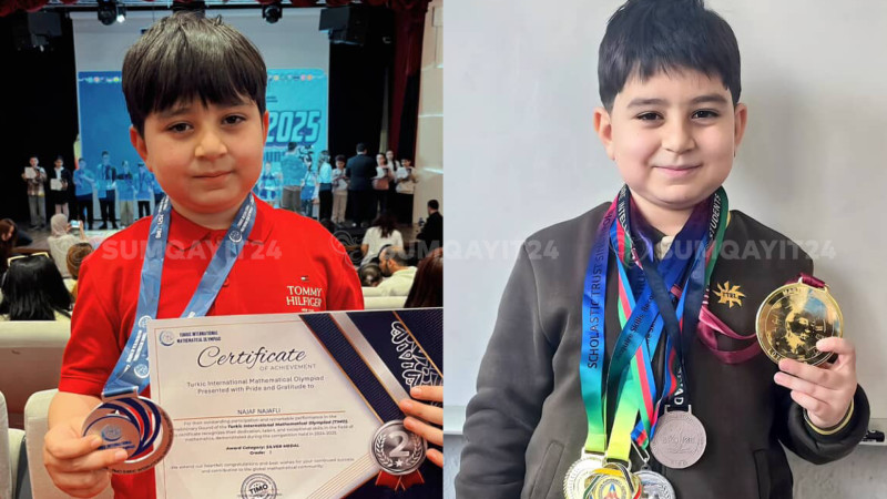 Beynəlxalq Olimpiadaları qazanan kiçik SUMQAYITLI