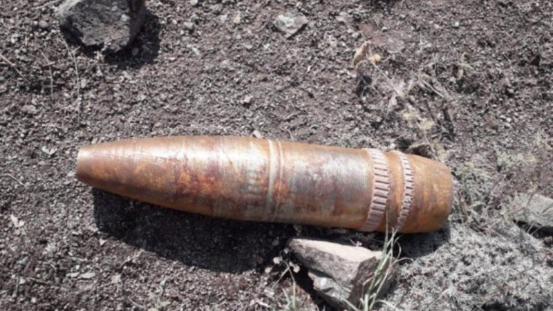 Sumqayıtda top mərmisi və tüfəng aşkarlanıb