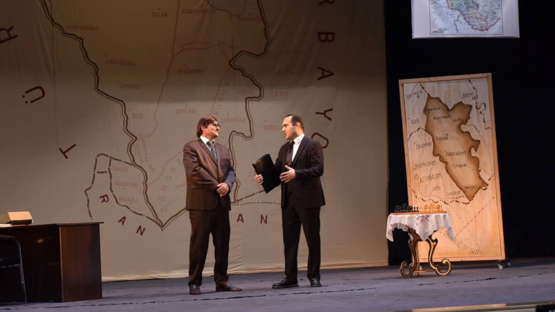 Sumqayıt teatrında “İrəvanda nəyim qaldı” tamaşasının premyerası olub