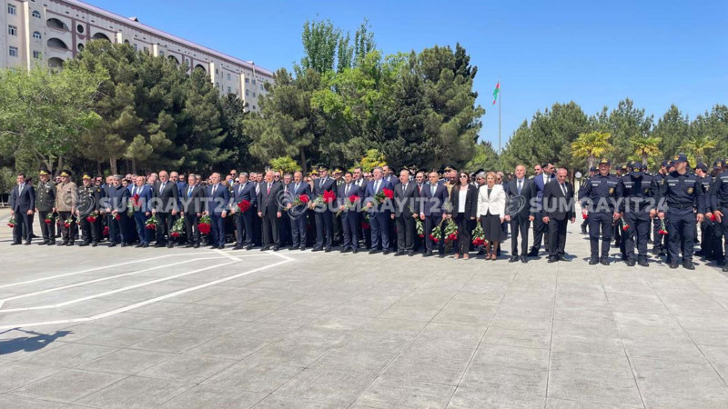 Sumqayıtda Ümummilli Lider Heydər Əliyevin xatirəsi anılıb