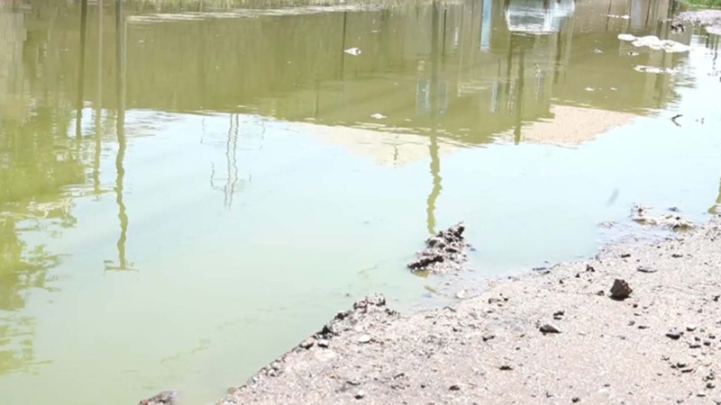 Tağıyev qəsəbəsində kanalizasiya suları küçəni basdı - ŞİKAYƏT