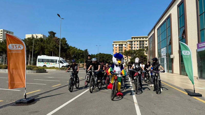 Sumqayıtda veloyürüş keçirilib