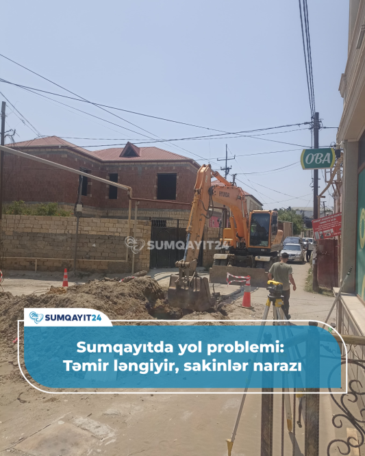 Sumqayıtda yol problemi: Təmir ləngiyir, sakinlər narazı