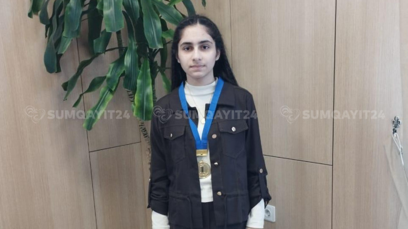 Sumqayıtlı şagirdin biliyi onu Respublika BİRİNCİSİ etdi