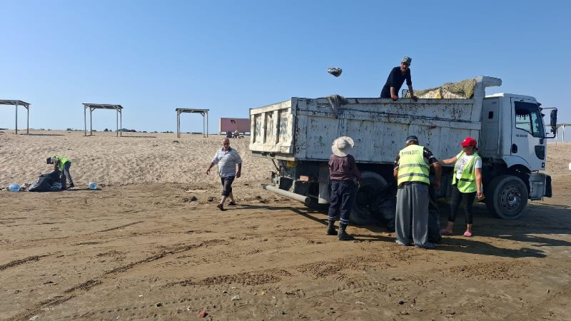 Sumqayıtda dəniz sahilini zibilləyənlərə CƏZA