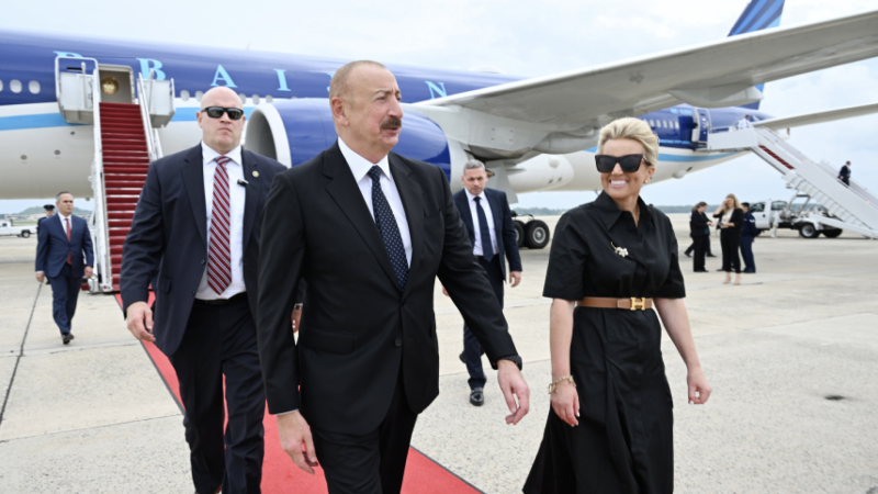 Prezident İlham Əliyev ABŞ-yə işgüzar səfər edib