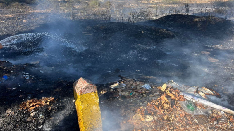 Sarayda yanğın törədən şəxs saxlanılıb