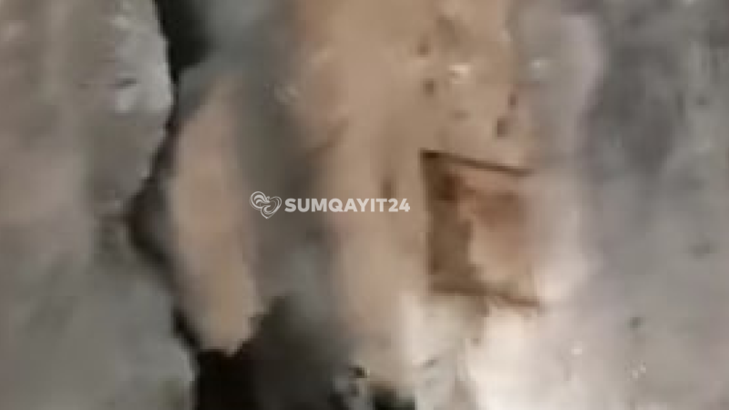 Sumqayıtda təmir məqsədilə gəldilər - qum töküb getdilər