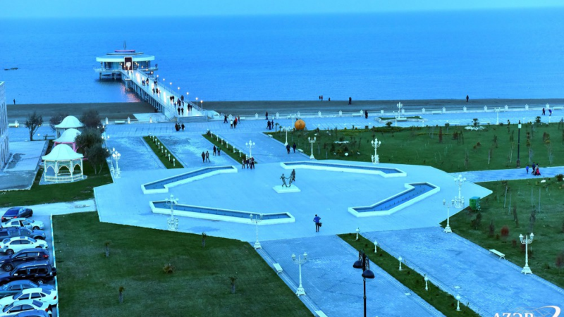 Sumqayıt bulvarındakı fontanlar bərpa edilir