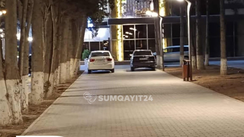 Sumqayıtda parkı parkinqə çevirənlər CƏRİMƏLƏNİB