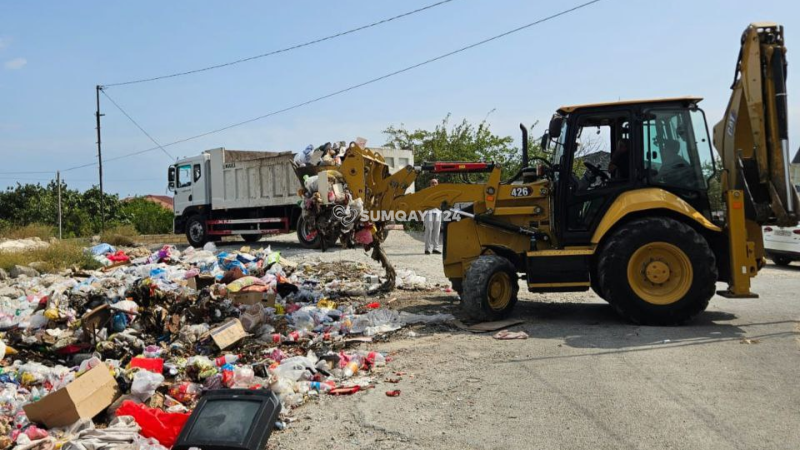 Zibilliyə çevrilən məktəb ərazisi TƏMİZLƏNDİ Zibilliyə çevrilən məktəb ərazisi TƏMİZLƏNDİ