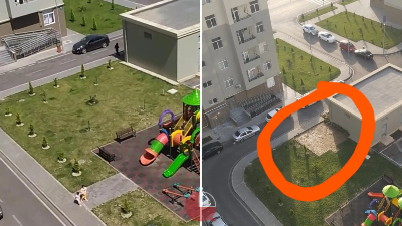 Sumqayıtda şarj stansiyasına görə yaşıllıq məhv edilir?