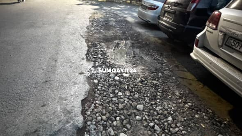 Sumqayıtda yarımçıq təmir işi narazılıq yaradıb