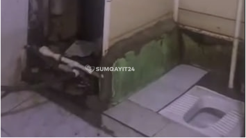 Sumqayıt məktəbində sanitar qovşağın acınacaqlı durumu