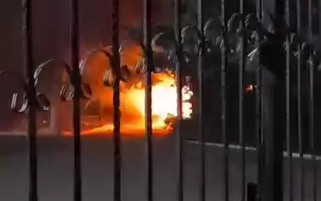 Sumqayıtda məktəbin həyətində YANĞIN