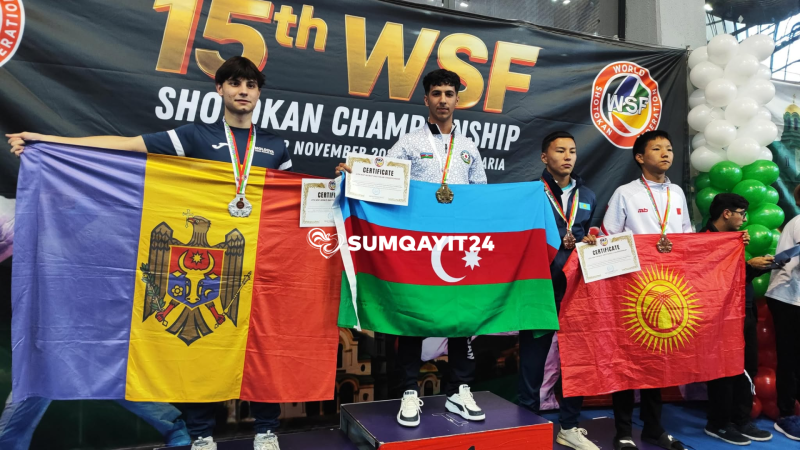 Dünya çempionatında Azərbaycan bayrağını ucaldan sumqayıtlı