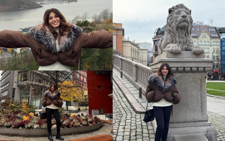 Sumqayıtlı aktrisa Norveç küçələrində