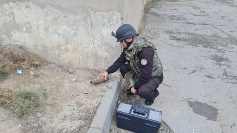 Sumqayıtda top mərmisi AŞKARLANIB