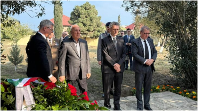 Sumqayıtda alman əsgərlərinin məzarlığı ziyarət olunub