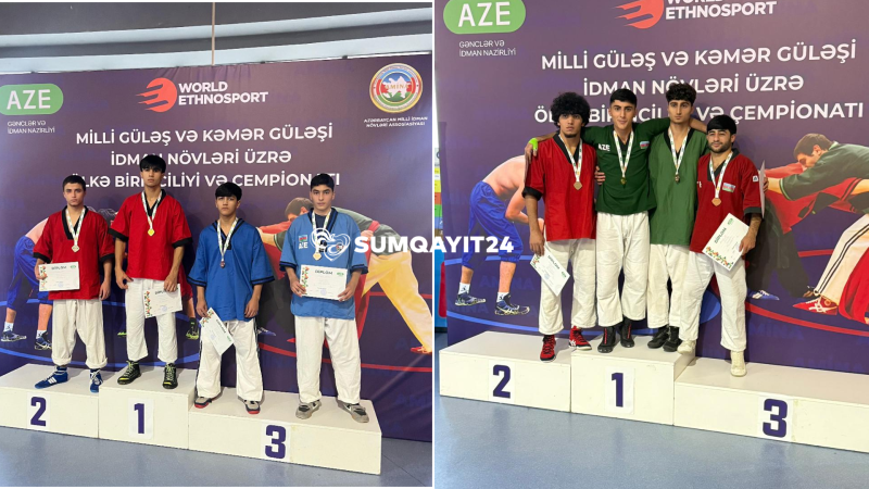 Sumqayıt güləşçilərindən QÜRURLANDIRICI UĞUR