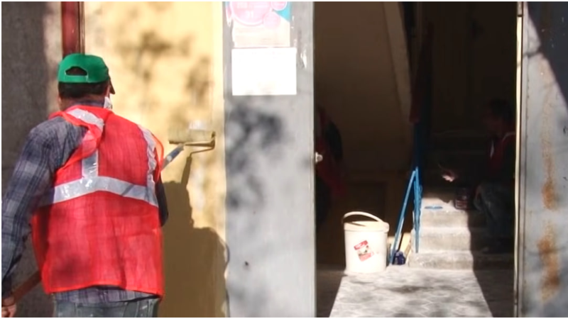 Sumqayıtda yaşayış binalarında abadlıq işləri aparılıb