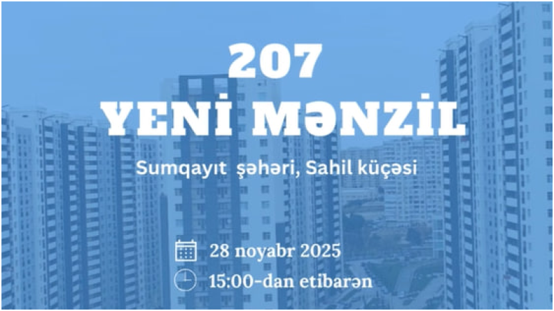 Sumqayıtda yeni mənzillər SATIŞA ÇIXARILIR