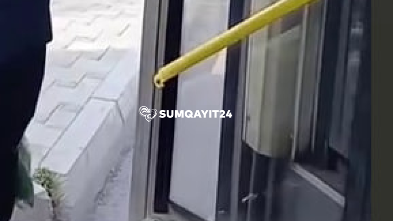 Sumqayıt avtobusunda təhlükəli vəziyyət