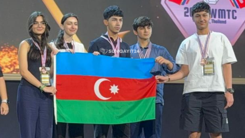 Sumqayıtlı şagird Tailanddan nailiyyətlə qayıdır