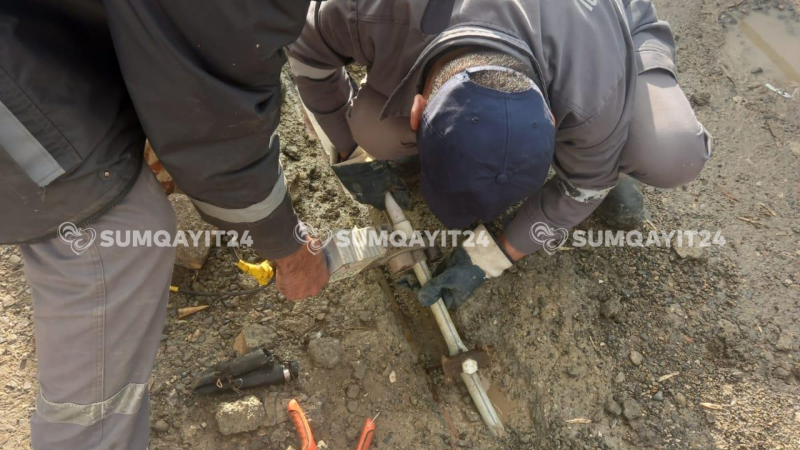 Sumqayıtda su israfının QARŞISI ALINDI