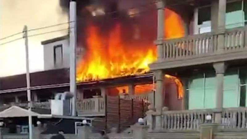 Novxanıda restoran yanıb - YENİLƏNİB