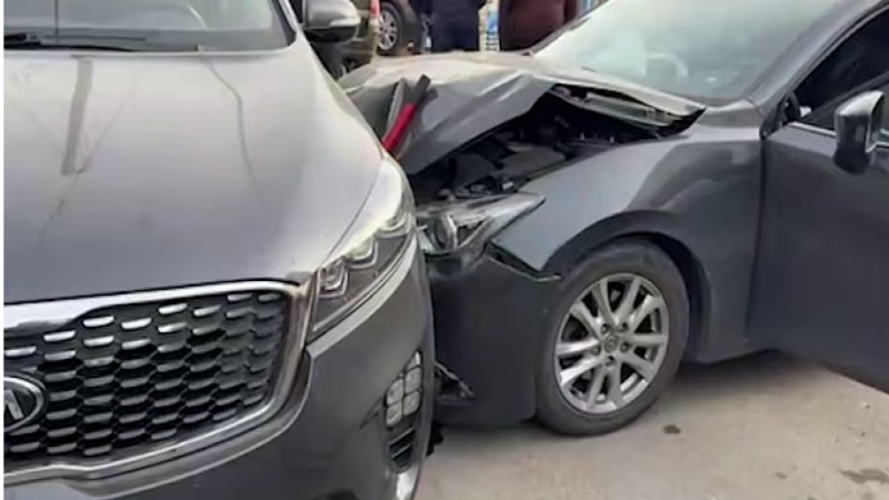 Sumqayıtda zəncirvari qəza - Xəsarət alanlar var