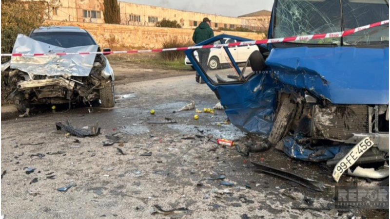 Sumqayıtda minik və yük maşınları toqquşdu - Xəsarət alanlar var