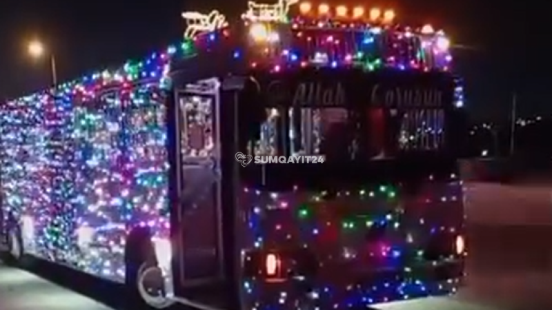 Sumqayıtda Santa Bus fəaliyyətə başladı