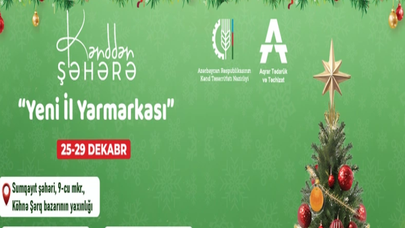 Sumqayıtda Yeni il yarmarkası fəaliyyətə başlayır